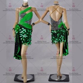 Latin Dance Costumes For Competition,Latin Gowns Green LD-SG1877
