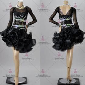 Latin Dance Clothes,Latin Ballroom Dresses Black LD-SG1884
