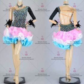 Latin Dance Dresses,Affordable Latin Competition Dresses Multilayer LD-SG1889