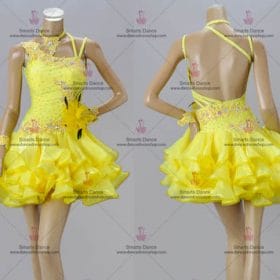 Latin Dance Costumes,Latin Dance Clothes Yellow LD-SG1896