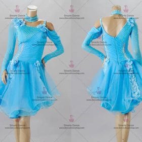 Latin Clothes,Latin Dance Competition Dresses Blue LD-SG1899