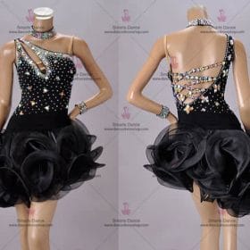 Latin Dance Competition Dresses,Latin Dancewear Black LD-SG1918