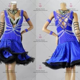 Waltz Dance Dresses,Latin Ballroom Dresses Blue LD-SG1919