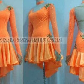 latin competition dance clothes,latin dance clothes for children:LD-SG204