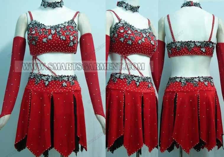 custom made latin competition dance clothes,personalized latin dance clothes:LD-