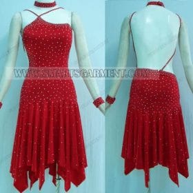 tailor made latin dancing apparels,plus size latin competition dance clothes:LD-