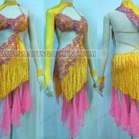 discount latin dancing apparels,plus size latin competition dance garment:LD-SG3