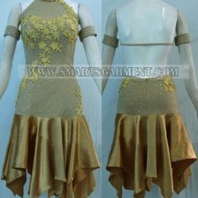 tailor made latin dancing apparels,latin competition dance wear for children:LD-