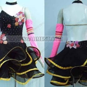 latin dancing apparels outlet,latin competition dance garment for women:LD-SG415