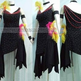 personalized latin dancing apparels,customized latin competition dance dresses:L