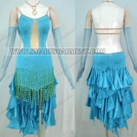 personalized latin dancing apparels,tailor made latin competition dance garment:
