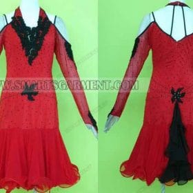 latin dancing apparels for children,custom made latin competition dance wear:LD-