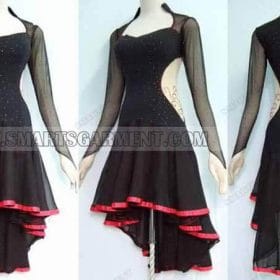 latin competition dance apparels for children,customized latin dance clothes:LD-