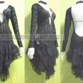 sexy latin dancing apparels,personalized latin competition dance costumes:LD-SG6