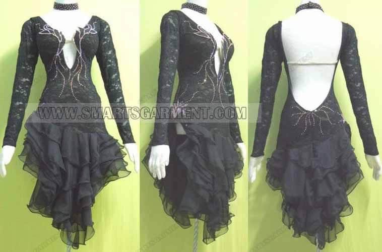 sexy latin dancing apparels,personalized latin competition dance costumes:LD-SG6