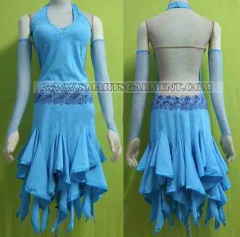 latin dancing clothes for kids,customized latin competition dance wear:LD-SG714