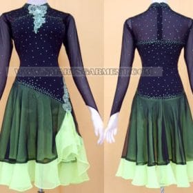 tailor made latin dancing apparels,latin competition dance clothes for women:LD-