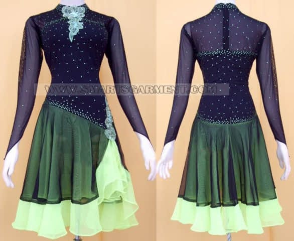 tailor made latin dancing apparels,latin competition dance clothes for women:LD-