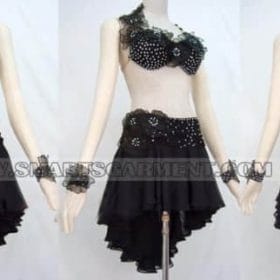 big size latin dancing apparels,custom made latin competition dance costumes:LD-