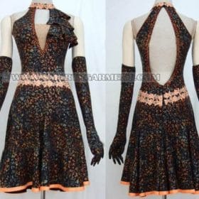 customized latin dancing clothes,latin competition dance attire for children:LD-