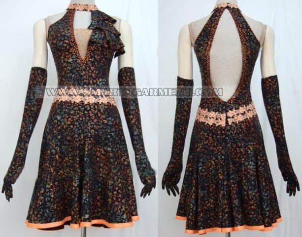 customized latin dancing clothes,latin competition dance attire for children:LD-
