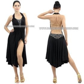 Inexpensive latin dance dresses,selling fringes latin dance dresses:SK-LD6