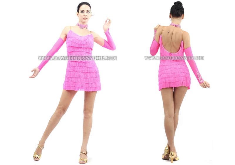 big size latin dance gowns,rhythm gowns shop:SK-LD9