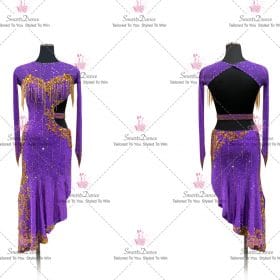 Affordable Girls Formal Latin Dance Costumes Bachata Dance Wear LD-SG2382