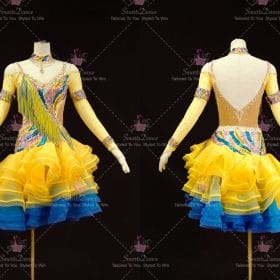 Affordable Girls Formal Latin Dance Wear Tango Dance Clothes LD-SG2431
