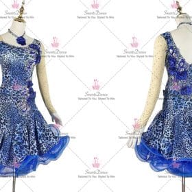 Affordable Juvenile Sparkling Latin Dance Dresses Swing Dance Outfits LD-SG2361