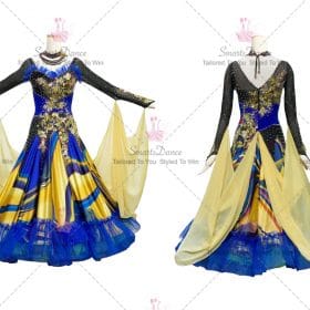 Affordable Multicolor Juvenile Ballroom Dance Dress Gowns BD-SG3489