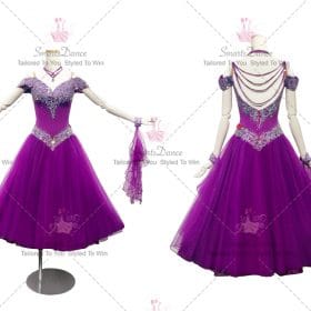 Affordable Purple Girls Ballroom Dance Dress Costumes BD-SG3498