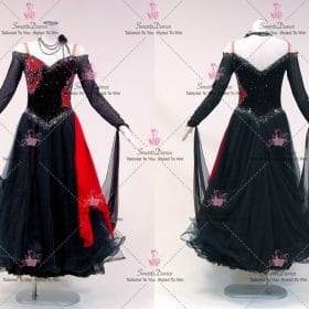 Applique Crystal Dance Dresses For Teens Dancer Costume BD-SG4211