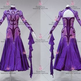 Applique Crystal Dancer Dresses Womens Dance Costumes BD-SG4226