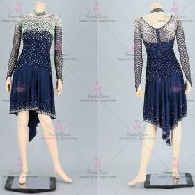 Applique Girls Latin Dress Rumba Mambo Dance Costumes LD-SG2168