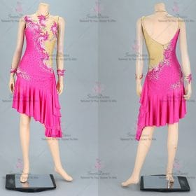 Applique Juvenile Latin Dress Chacha Jive Dance Wear LD-SG2183