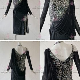 Applique Juvenile Latin Dress Paso Doble Rhythm Dance Outfits LD-SG2123