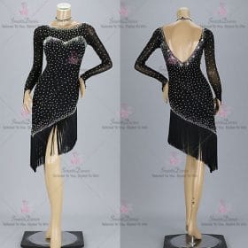 Applique Ladies Latin Dress Rumba Mambo Dance Costumes LD-SG2133