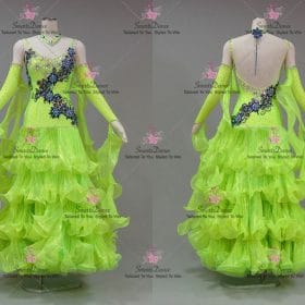 Applique Swarovski Dresses For A Winter Dance Dance Costumes Competition BD-SG4246