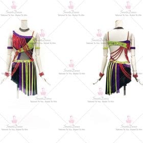 Beads Flower Latin Dress Bachata Dance Gown Costumes LD-SG1935