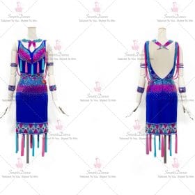 Beads Flower Latin Dress Flamenco Dance Gown Costumes LD-SG1950