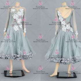 Bespoke Flower Smooth Wedding Dance Dress BD-SG4054