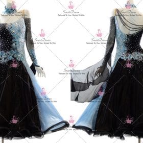 Black And Blue Dancer Costume School Dance Dresses BD-SG4001