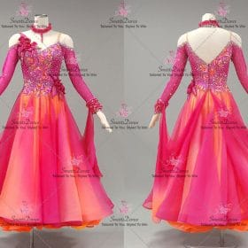 Black And Red Dress Dance Competition Dance Costumes Ballroom Skirt BD-SG4340