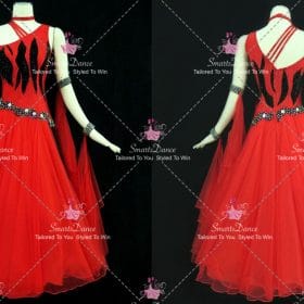 Black And Red Hand-Tailored Swing Ballroom Dance Dresses Prom Dance Dress BD-SG4582
