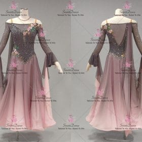 Black And Red Prom Dance Dress Ballroom Dance Dresses Ballroom Standard Costumes BD-SG4358