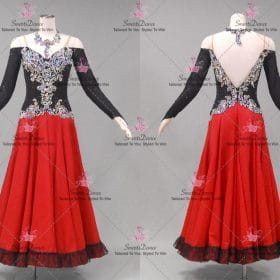 Black And Red Tailored Dancing Dresses Costumes BD-SG4132