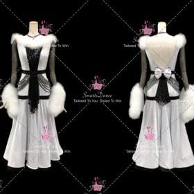 Black And White Tango Competitive Dancing Costumes Dance Dress Costume BD-SG4530