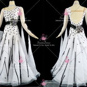 Black And White Waltz Dance Dresses For Women Christmas Dance Dresses BD-SG4556