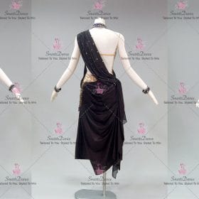 Black And Yellow Lace Formal Latin Dance Clothes Jive Clothes LD-SG2310